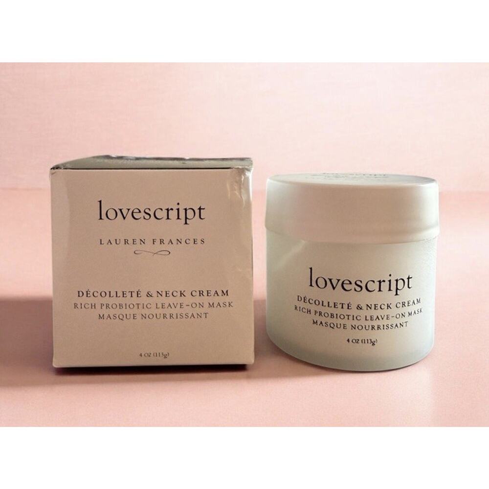 LOVESCRIPT Decollete & Neck Cream 4 Oz NEW IN BOX * READ